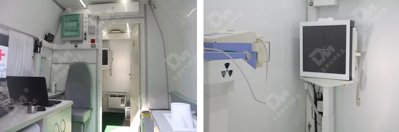 мобильная рентген установка на передвижном флюорографе